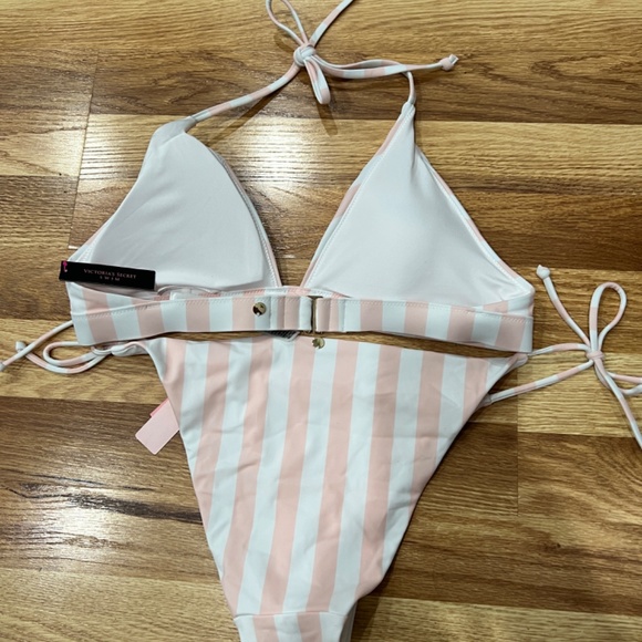 VICTORIA'S SECRET SWIM Pink Stripes Bikini - Picture 5 of 8